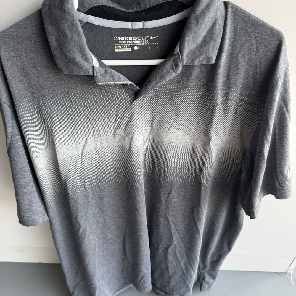 Nike Gray Performance Polo Shirt